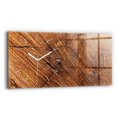 Reloj de cristal horizontal Madera decorativa