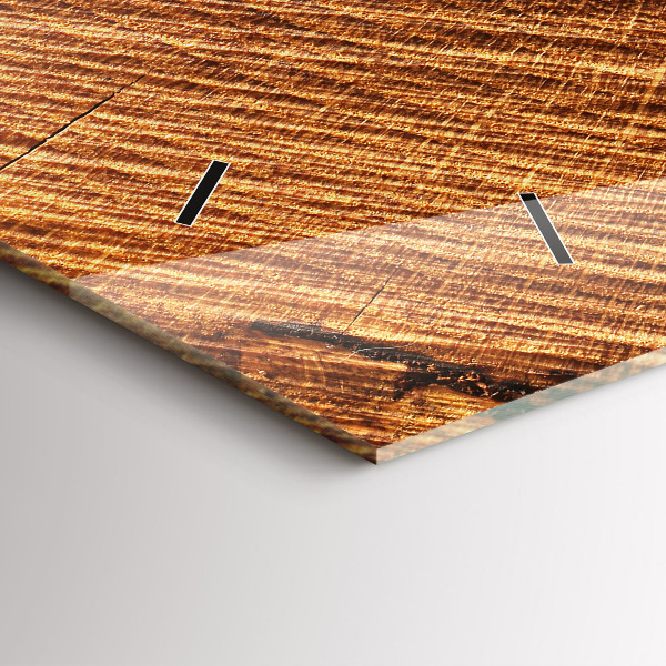 Reloj de cristal horizontal Madera decorativa