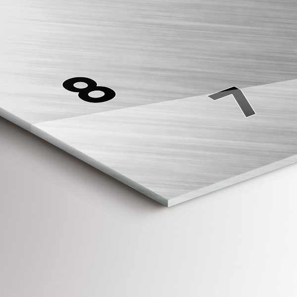 Reloj horizontal Pared de metal