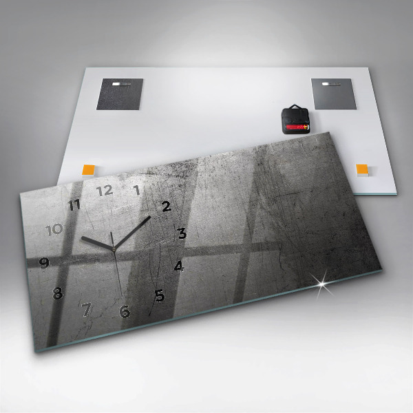 Reloj horizontal Pared metálica