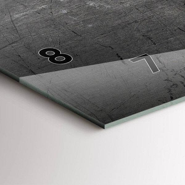 Reloj horizontal Pared metálica