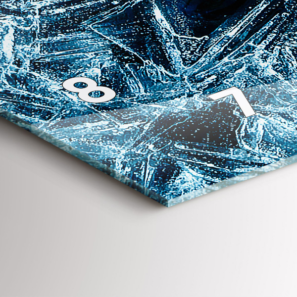 Reloj horizontal Pared congelada