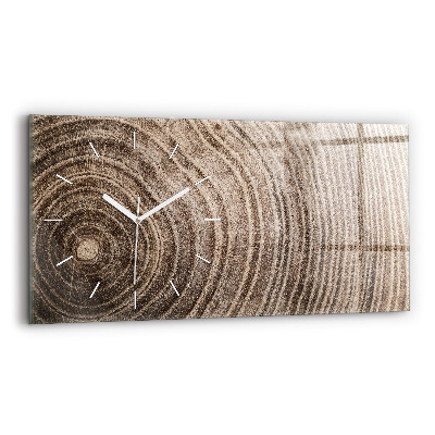Reloj horizontal Tronco de árbol