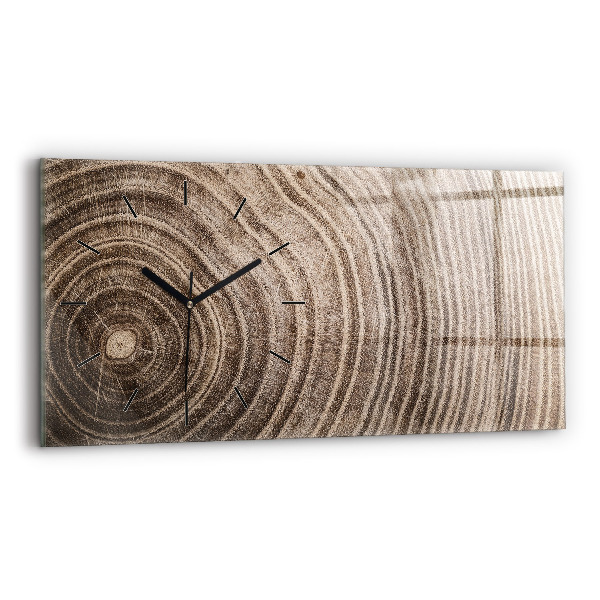 Reloj horizontal Tronco de árbol