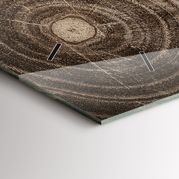 Reloj horizontal Tronco de árbol