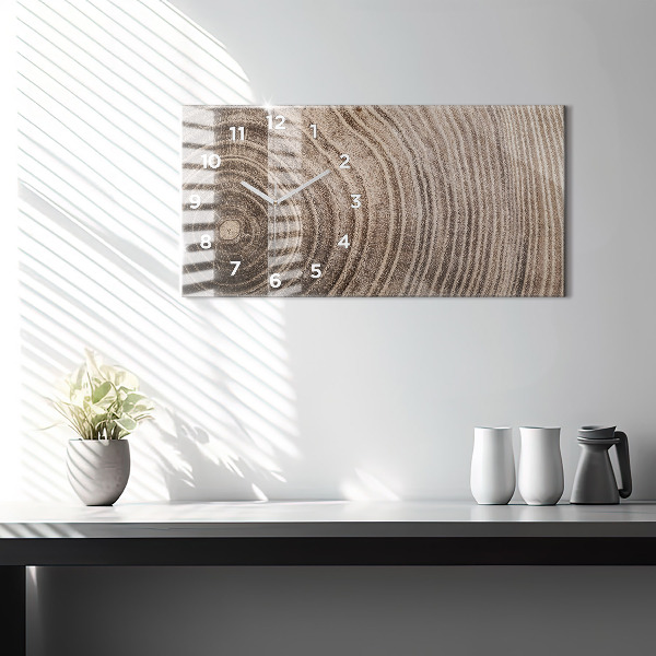 Reloj horizontal Tronco de árbol