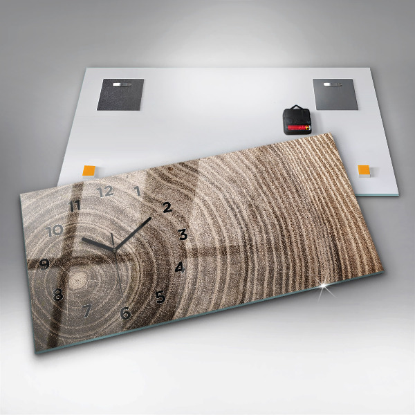 Reloj horizontal Tronco de árbol