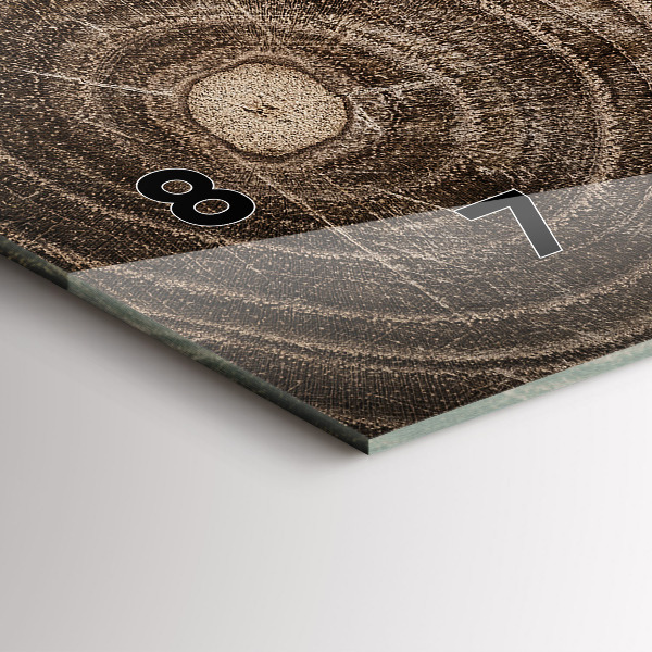 Reloj horizontal Tronco de árbol