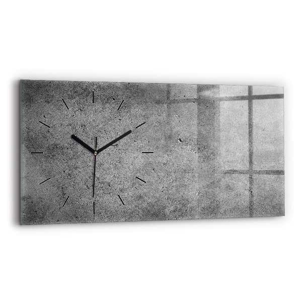 Reloj de cristal horizontal Muro industrial