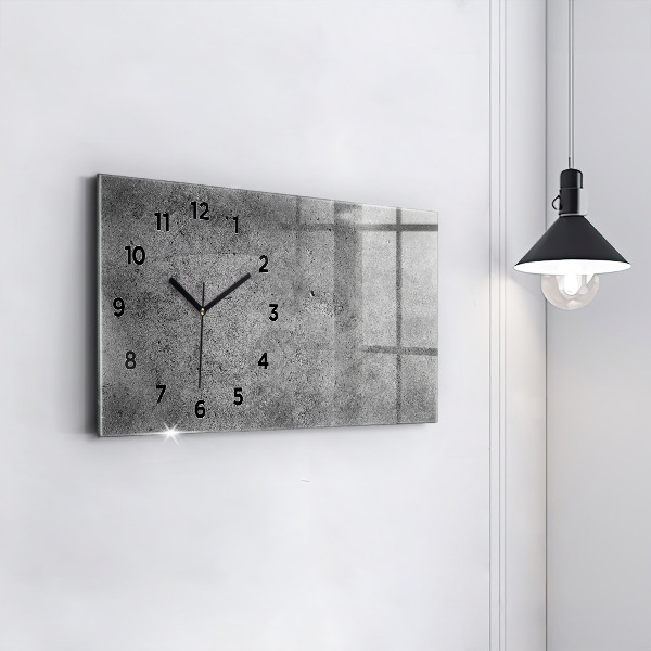 Reloj de cristal horizontal Muro industrial