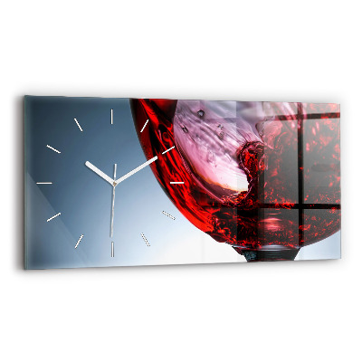 Reloj de cristal horizontal Copa de vino