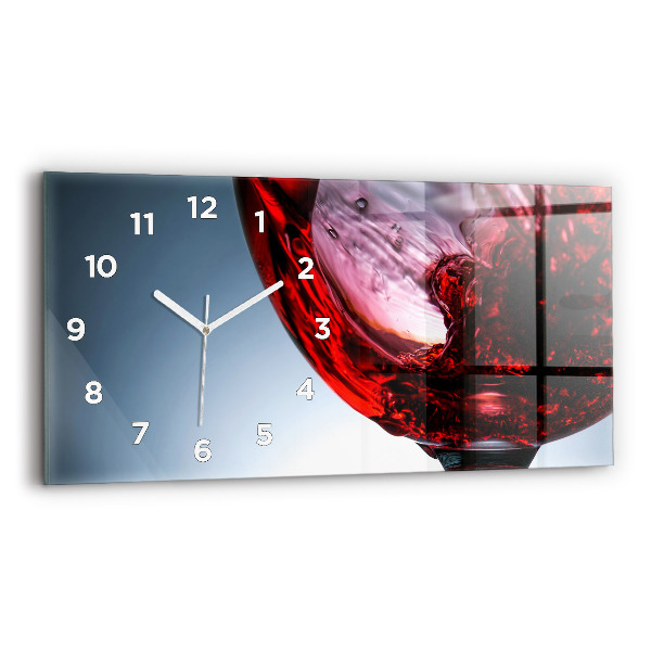 Reloj de cristal horizontal Copa de vino