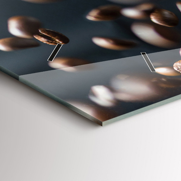 Reloj de cristal horizontal Granos de café