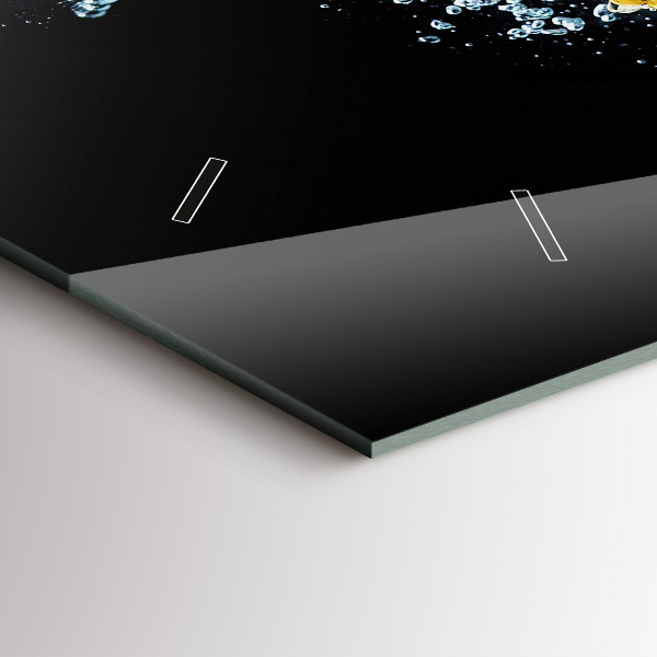 Reloj de cristal horizontal Piña