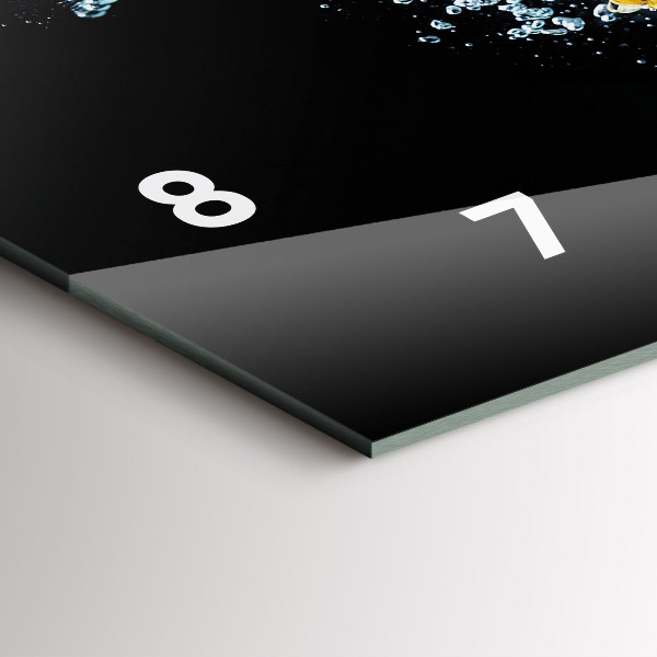 Reloj de cristal horizontal Piña