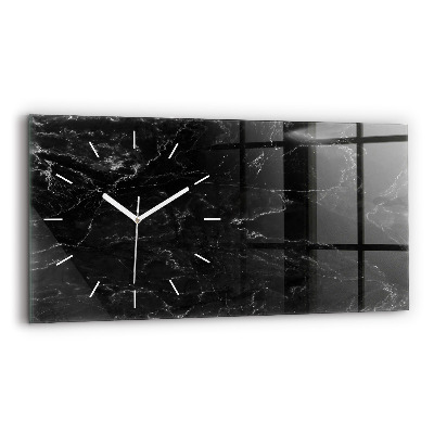 Reloj horizontal Mármol negro