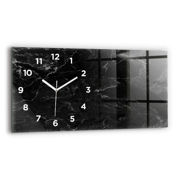 Reloj horizontal Mármol negro