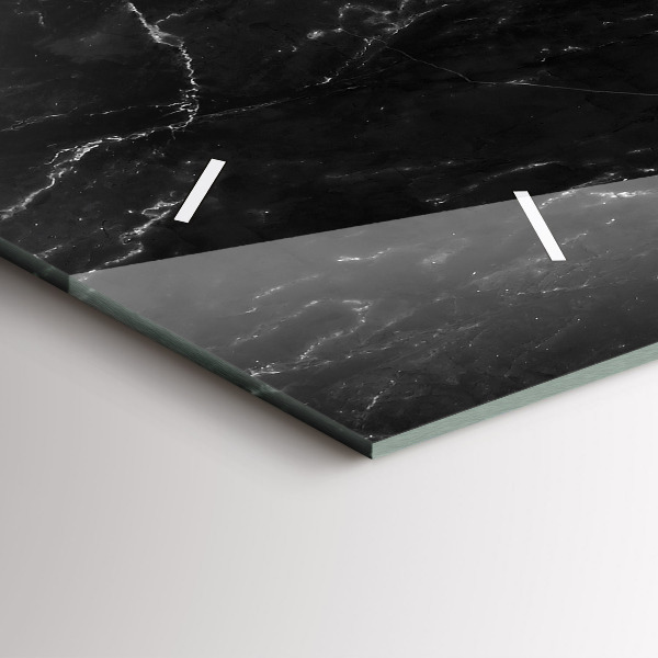 Reloj horizontal Mármol negro