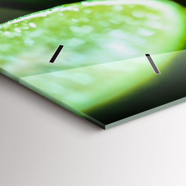 Reloj de cristal horizontal Trozos de cal