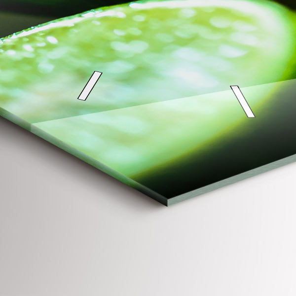 Reloj de cristal horizontal Trozos de cal