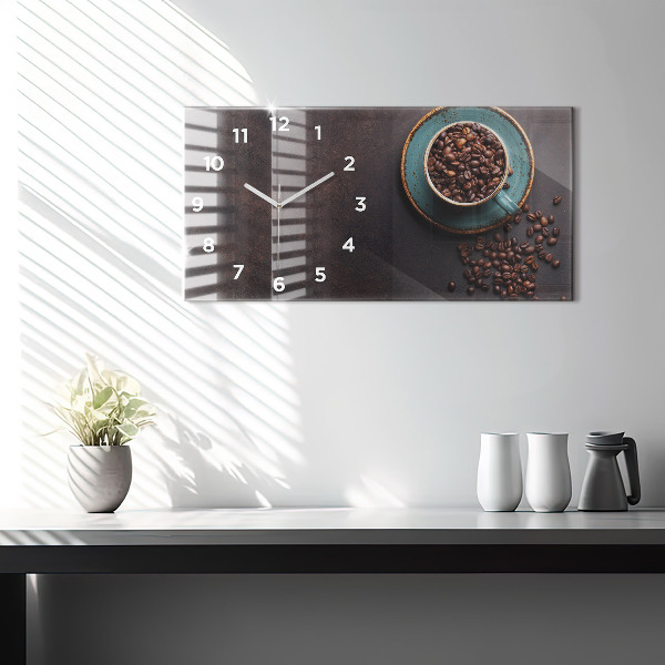 Reloj horizontal Taza de café