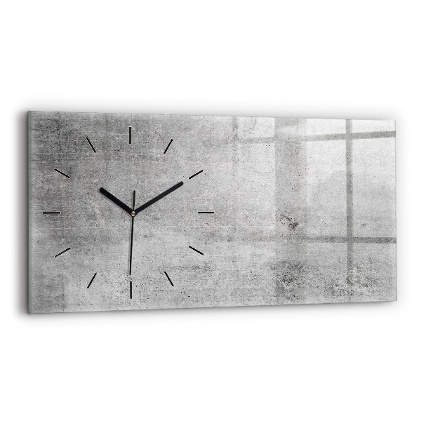 Reloj de cristal horizontal Pared en bruto