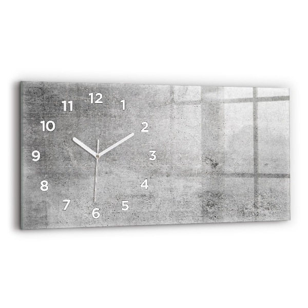 Reloj de cristal horizontal Pared en bruto