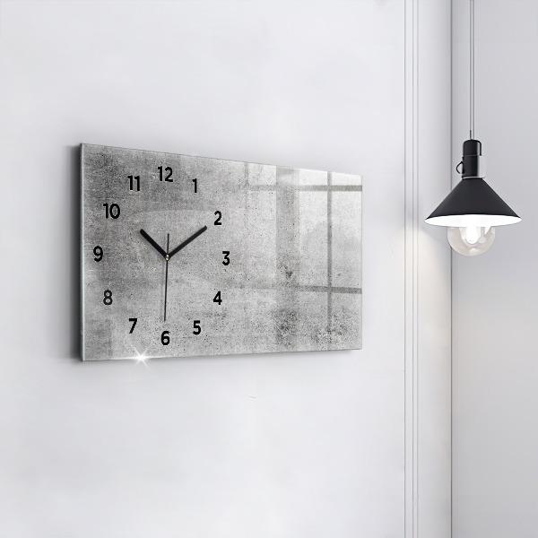 Reloj de cristal horizontal Pared en bruto