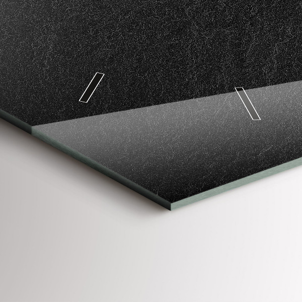 Reloj horizontal Roca oscura