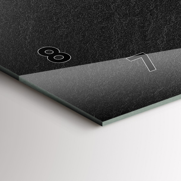 Reloj horizontal Roca oscura