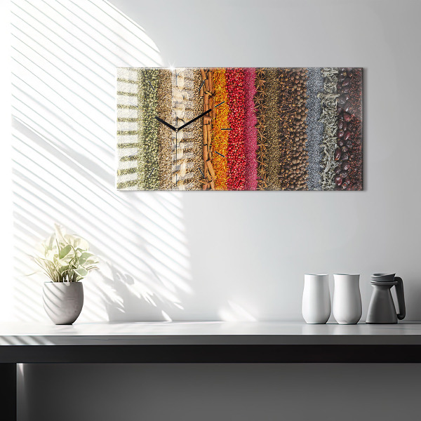 Reloj horizontal Filas de especias