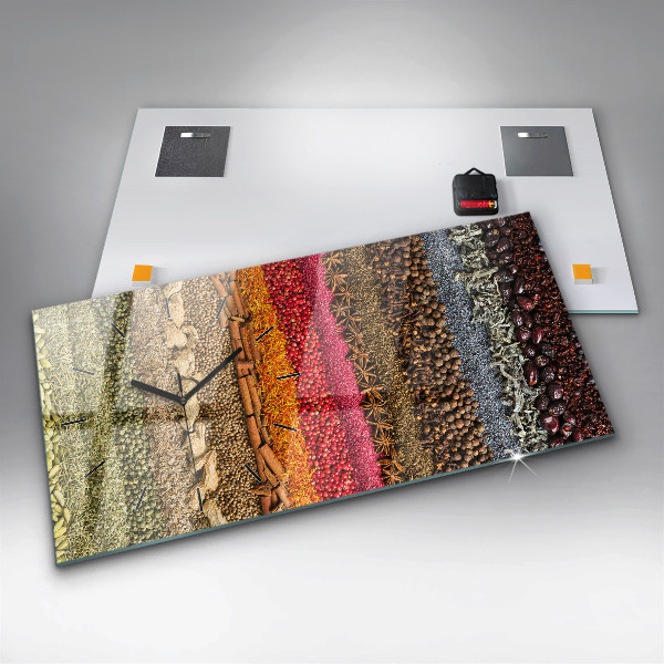 Reloj horizontal Filas de especias