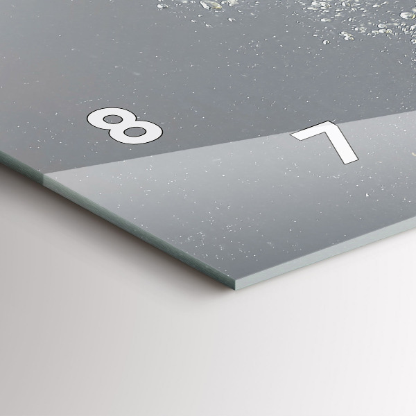 Reloj horizontal Cítricos en agua