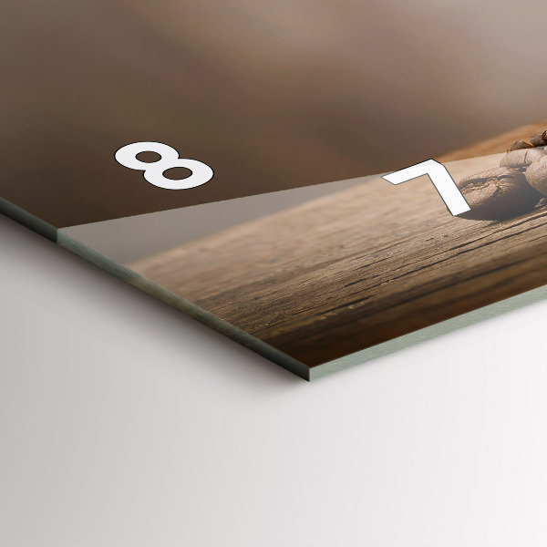 Reloj de cristal horizontal Taza de café