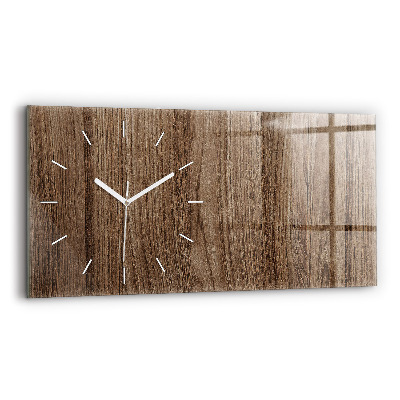 Reloj horizontal Madera oscura