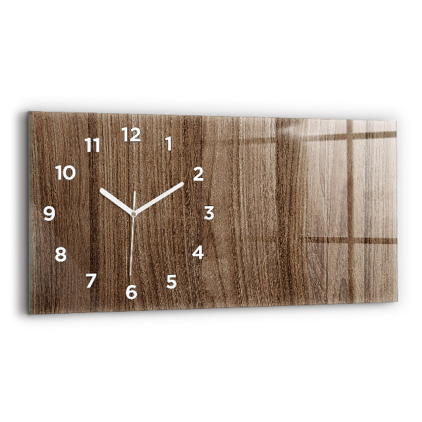 Reloj horizontal Madera oscura