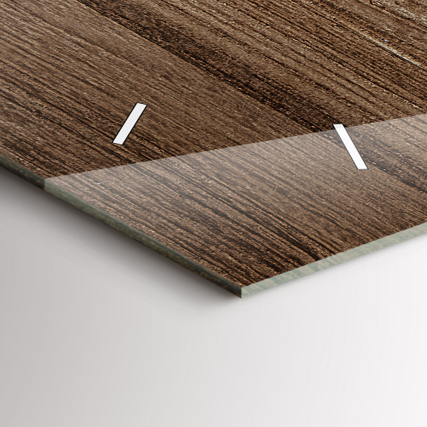 Reloj horizontal Madera oscura