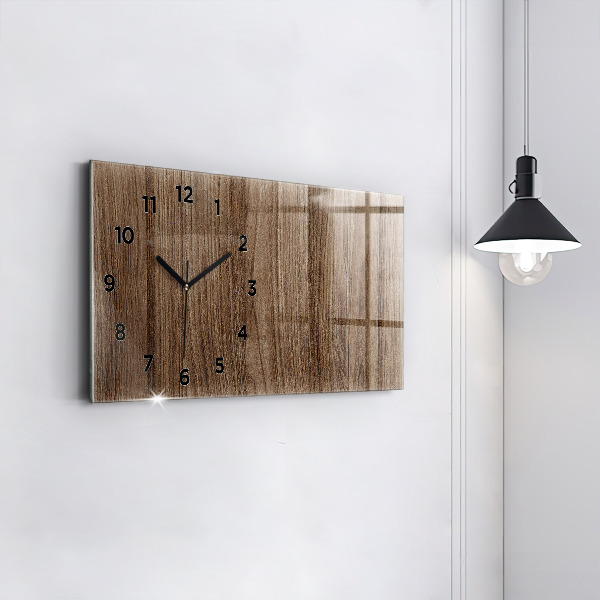 Reloj horizontal Madera oscura