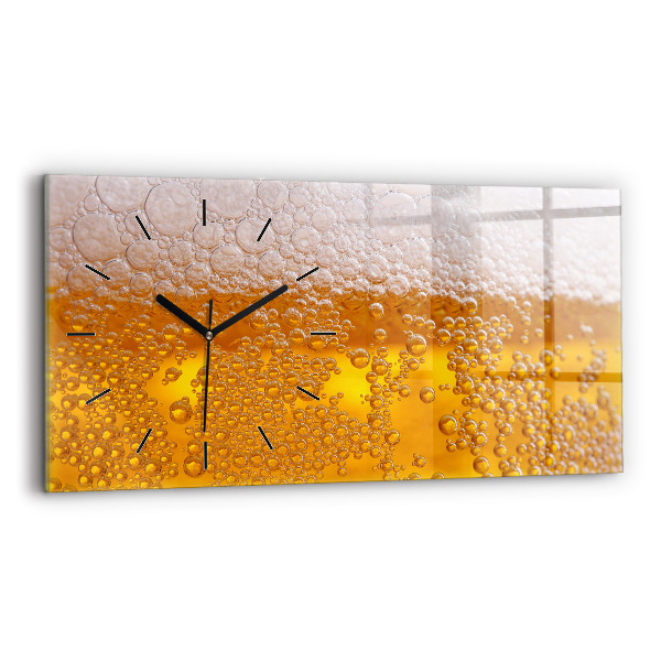 Reloj de cristal horizontal Cerveza