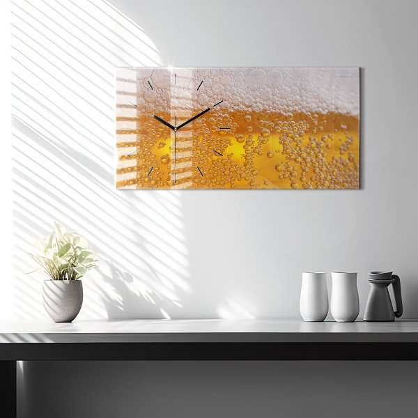 Reloj de cristal horizontal Cerveza