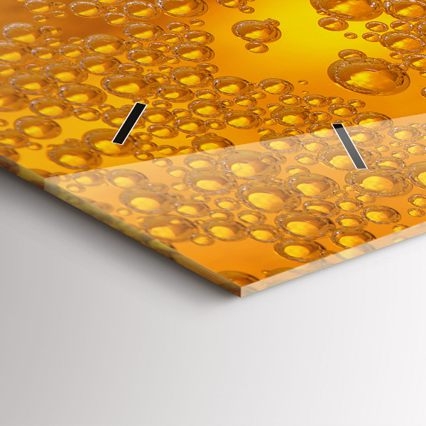 Reloj de cristal horizontal Cerveza