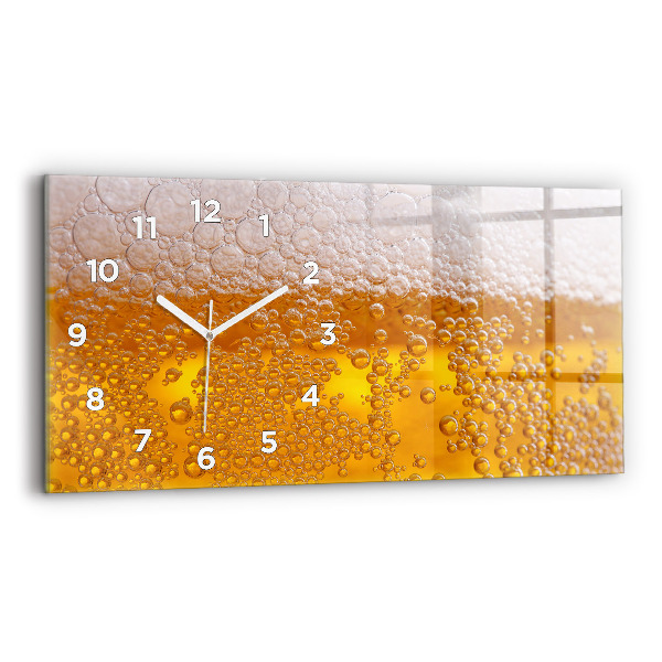 Reloj de cristal horizontal Cerveza