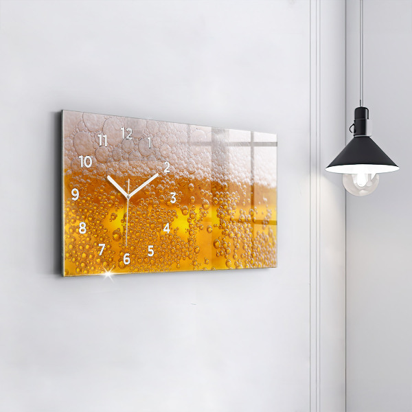 Reloj de cristal horizontal Cerveza