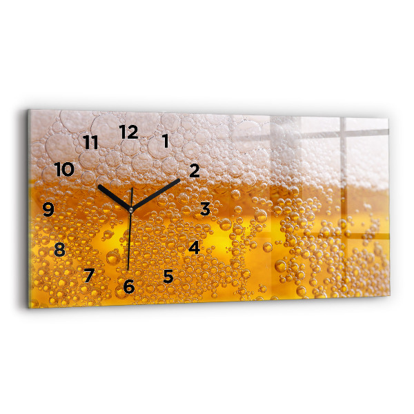 Reloj de cristal horizontal Cerveza