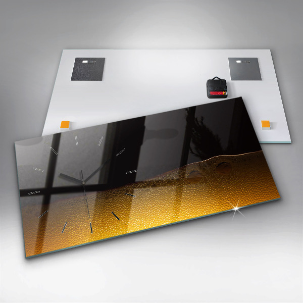 Reloj de cristal horizontal Zumo de naranja