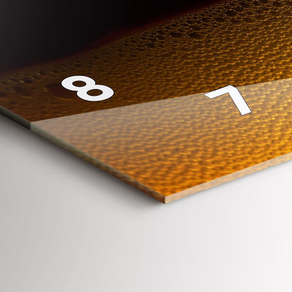 Reloj de cristal horizontal Zumo de naranja