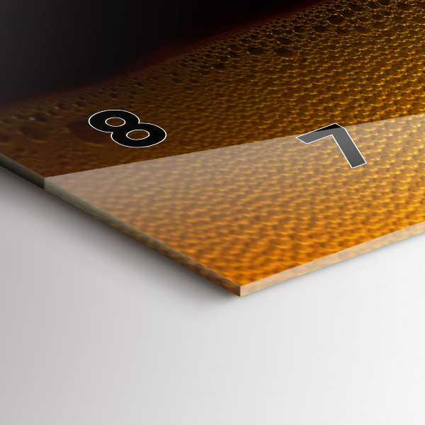 Reloj de cristal horizontal Zumo de naranja