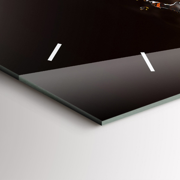 Reloj de cristal horizontal Café caliente