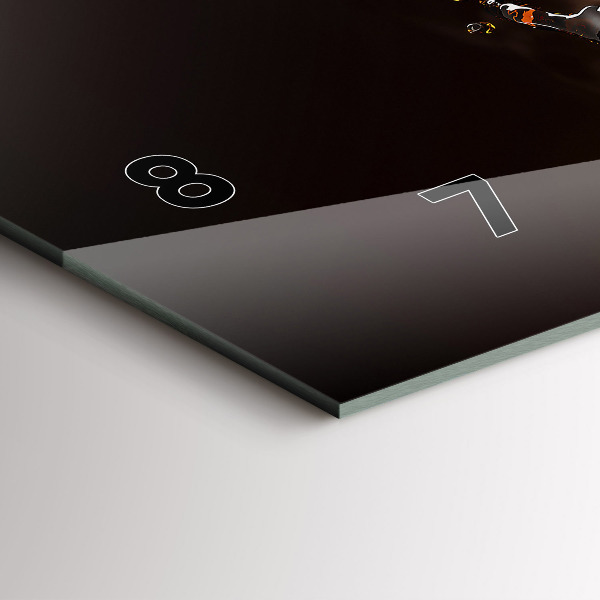 Reloj de cristal horizontal Café caliente