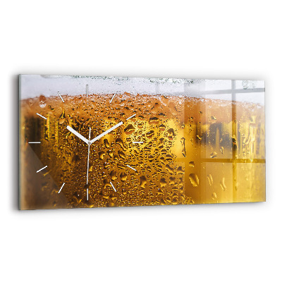 Reloj de cristal horizontal Jarra de cerveza